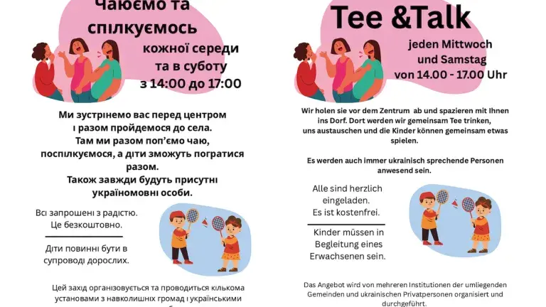 Tea & Talk Ukrainische Flüchtlinge, EGW Schönbühl, HCC, Kirche, Christen